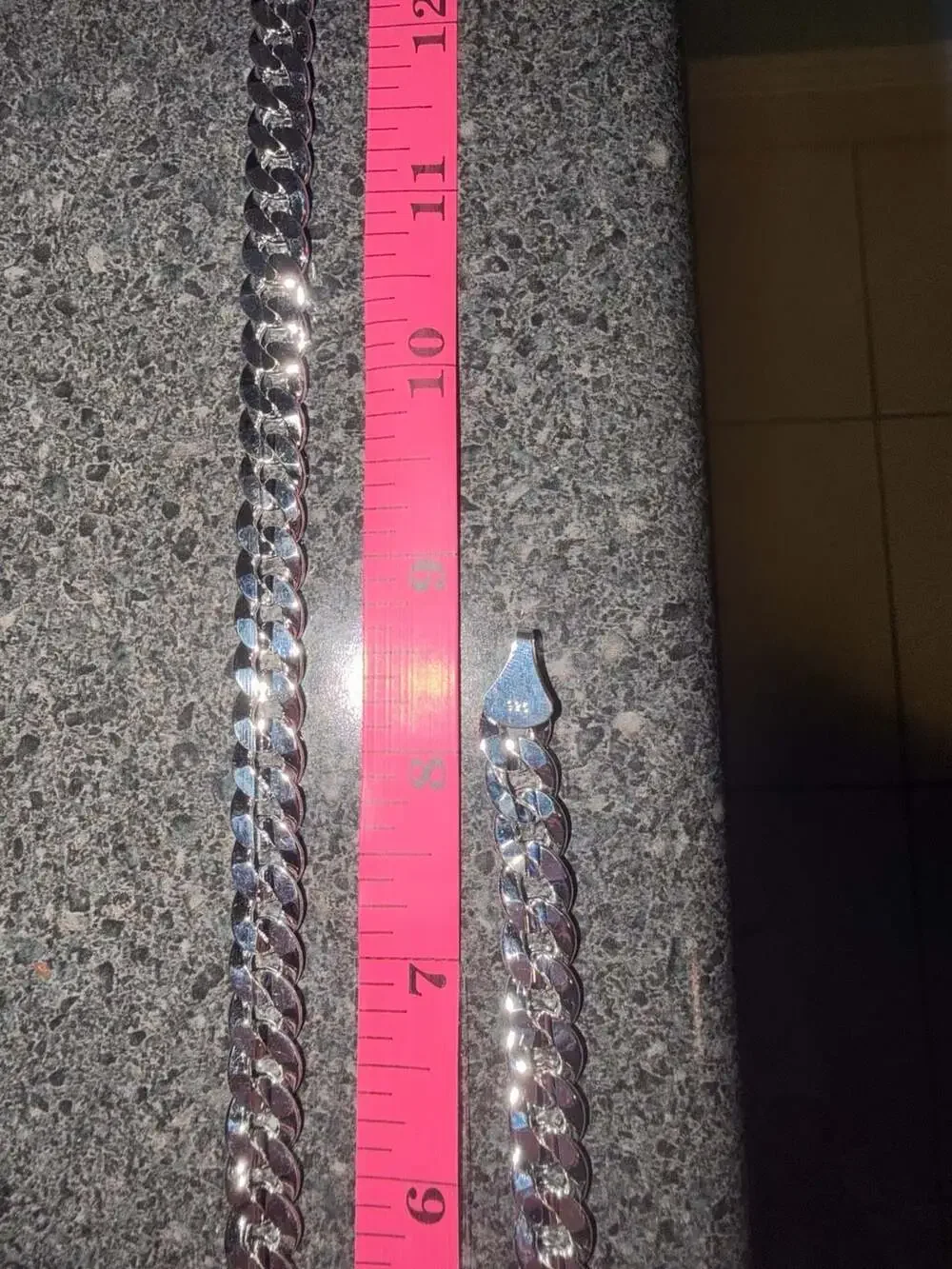 925 Sterling Silver Miami Cuban Link Chain and Bracelet Set